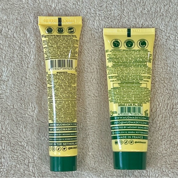 ⭐️$110 VALUE MUDMASKY Set
Serum-Infused Moisturizer & Vitamin-Infused Eye Serum - Picture 7 of 7